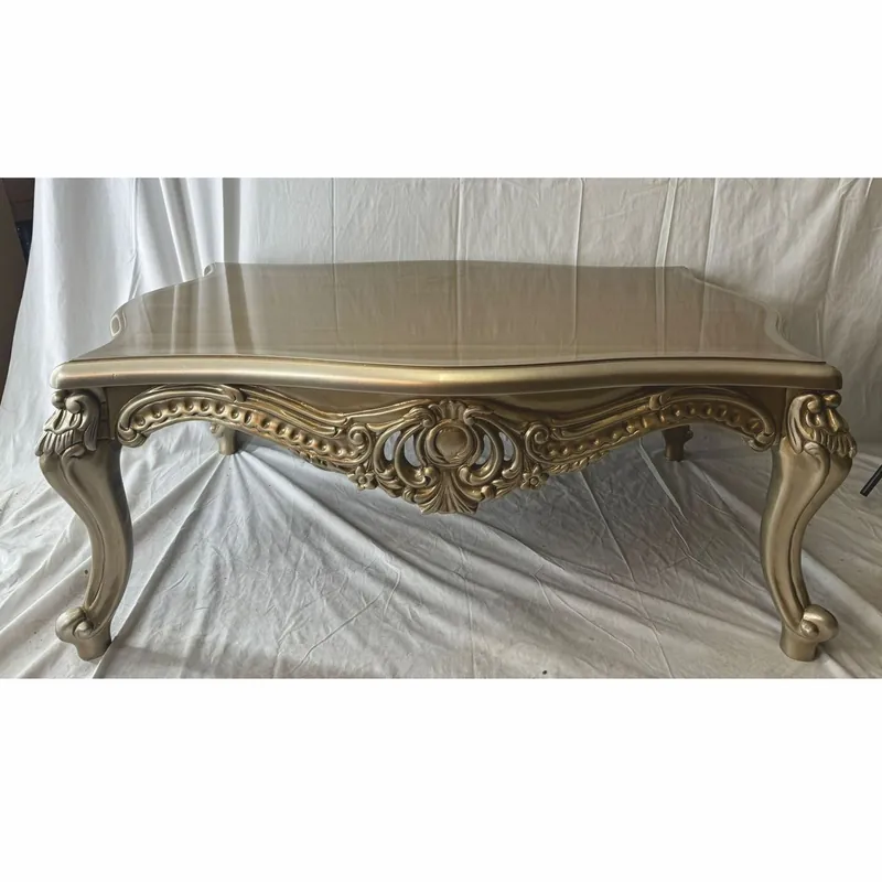 Casa Padrino table basse baroque de luxe argent / or - Meubles de salon de style baroque Neue Kollektion