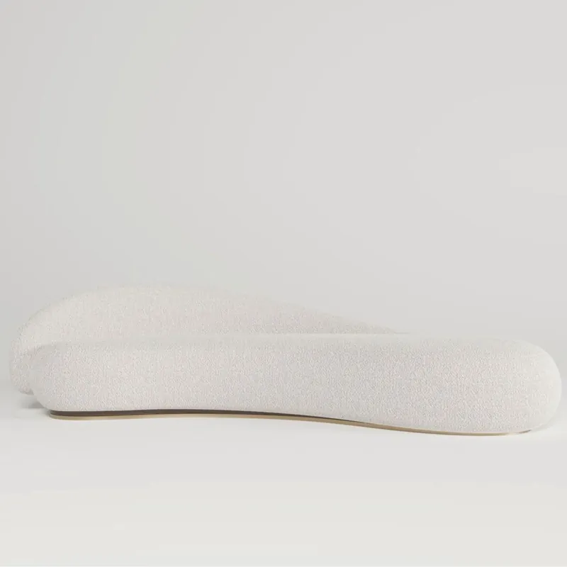 Casa Padrino canapé de luxe côté gauche blanc / marron foncé / laiton 280 cm - Meubles de salon et d'hôtel Billig