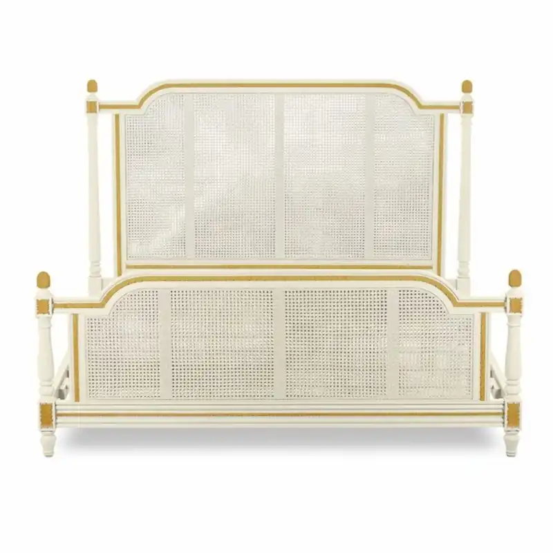 Casa Padrino lit double baroque de luxe ivoire / or - Meubles de chambre de style baroque Knallerangebot