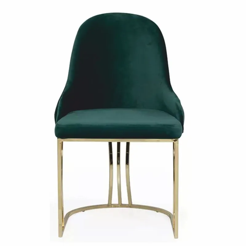Günstig Casa Padrino chaise de salle à manger Chesterfield de luxe avec accoudoirs vert / or - Meubles de salle à manger
