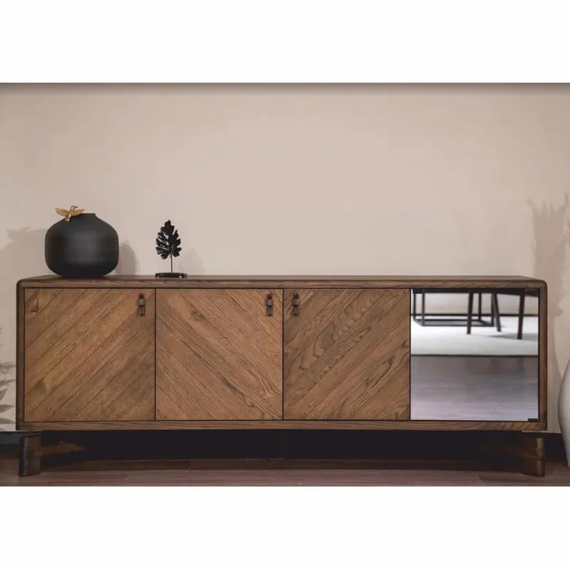 Neuheit Casa Padrino buffet de luxe avec 4 portes marron 210 cm - Meubles de luxe