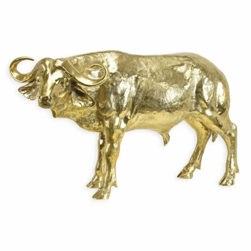 Casa Padrino sculpture décorative de luxe en bronze buffle or 54 cm - Figure décorative Geprüft