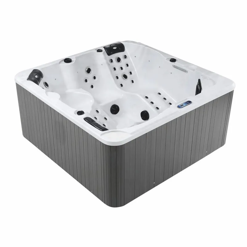 Sofort Bestellen Casa Padrino jacuzzi extérieur luxe blanc / noir / gris 200 cm - Bain à remous de jardin