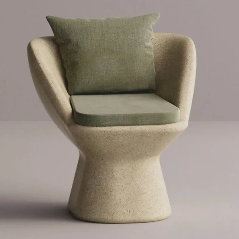Casa Padrino fauteuil de luxe crème / vert - Fauteuil en béton résistant aux intempéries Saisonangebot