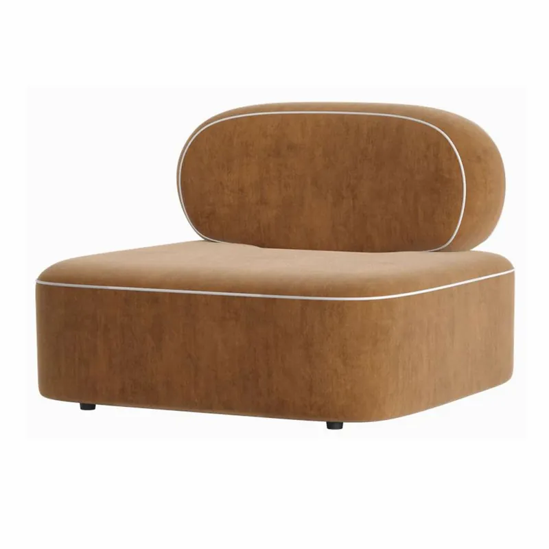 Preiswert Casa Padrino fauteuil de salon & hôtel de luxe marron / blanc 95 x 95 x H. 71 cm - Meubles de luxe
