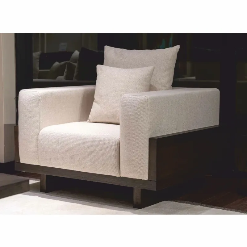 Top-Angebot Casa Padrino fauteuil de luxe crème / marron foncé 100 cm - Meubles de salon et d'hôtel