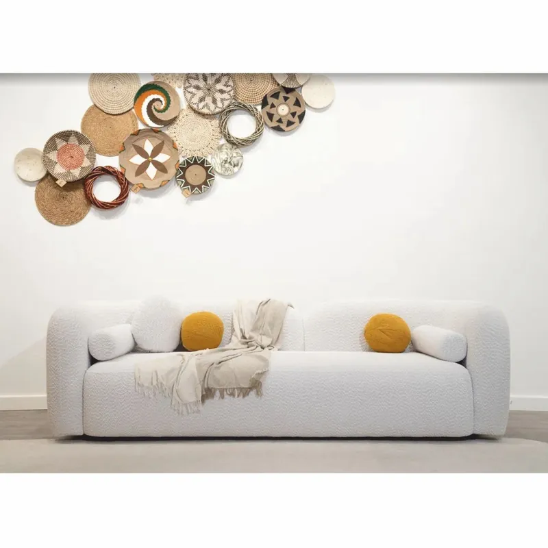 Zertifiziert Casa Padrino canapé de salon et hôtel de luxe blanc 240 cm - Meubles de luxe