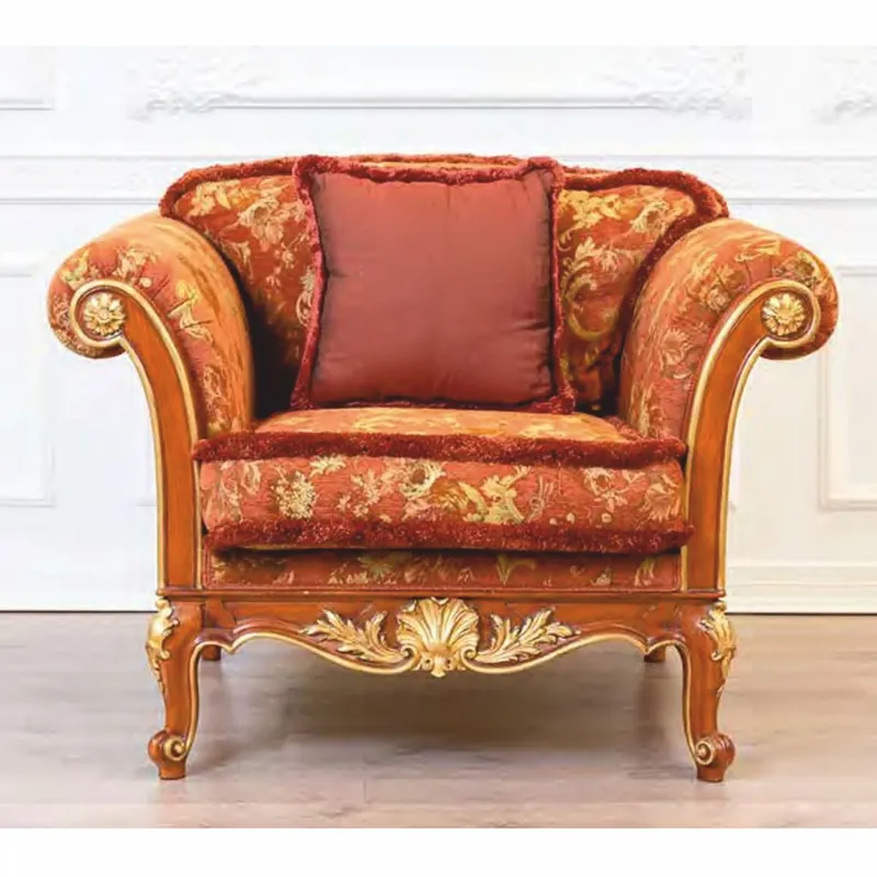 Casa Padrino fauteuil de salon baroque de luxe marron / or 121 cm - Fabriqué en Italie Preis Gesenkt