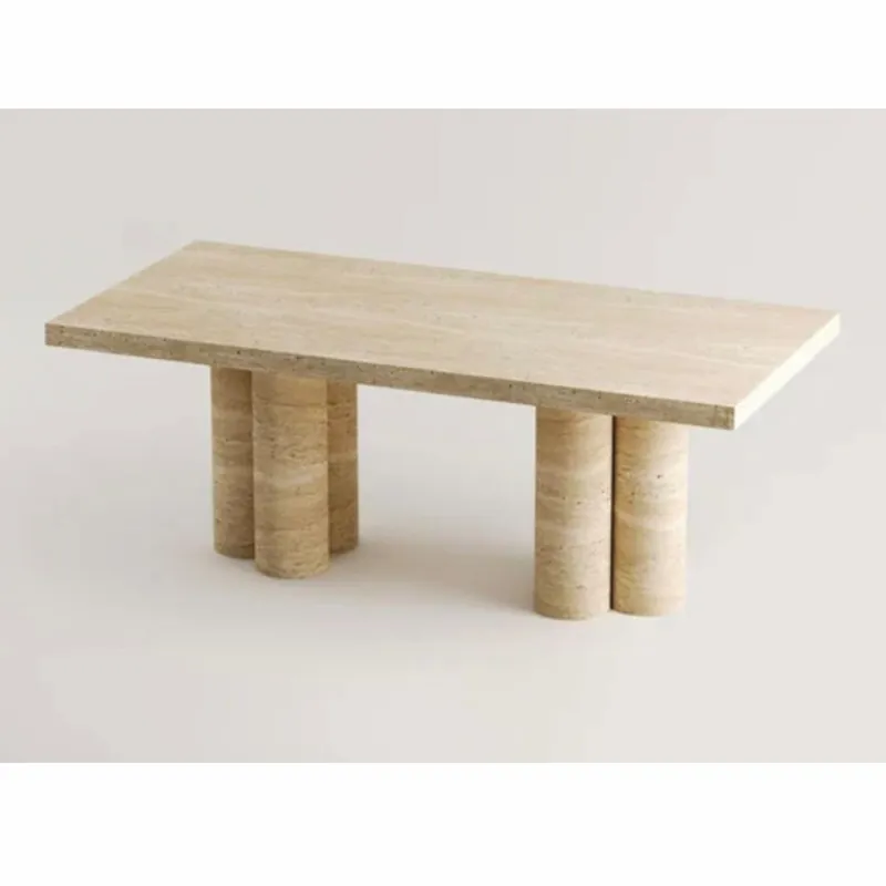 Abverkauf Casa Padrino table à manger de luxe en travertin beige 190 cm - Meubles de salle à manger en travertin