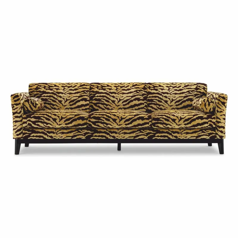Top-Angebot Casa Padrino canapé de luxe avec motif tigre jaune / marron / noir 239 cm - Meubles de salon et d'hôtel