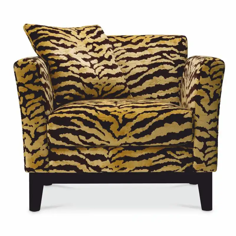 Neu Casa Padrino fauteuil de luxe avec motif tigre jaune / marron / noir - Meubles de salon et d'hôtel