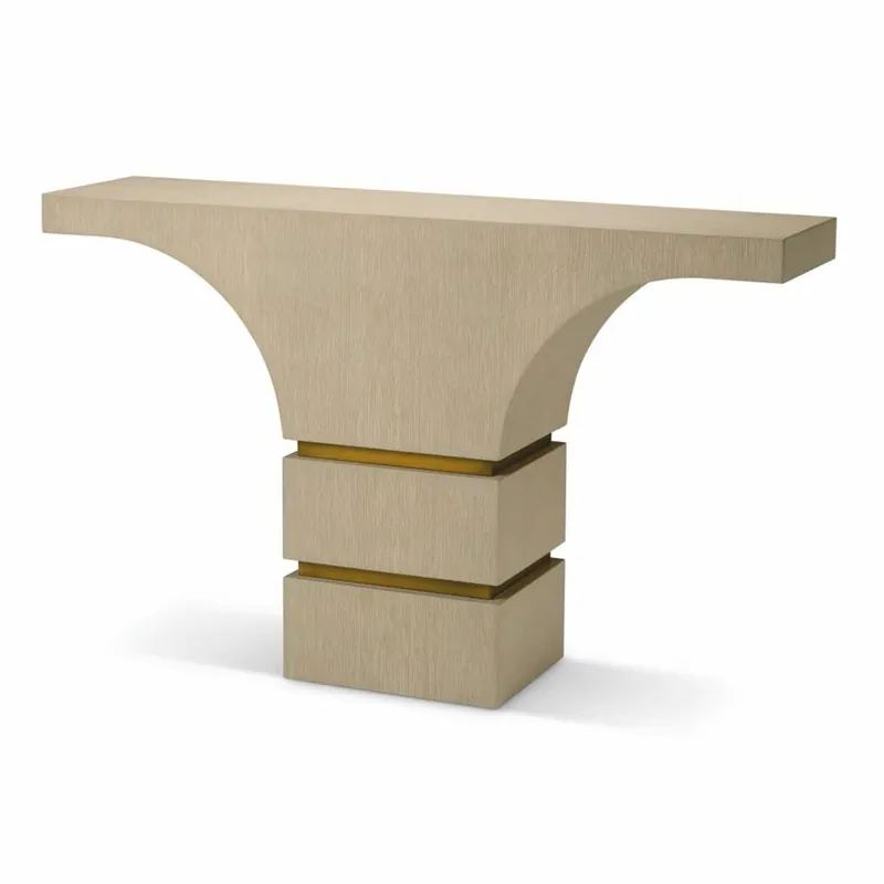 Jetzt Bestellen Casa Padrino console de luxe beige / laiton 130 cm - Meubles hôtelier de luxe