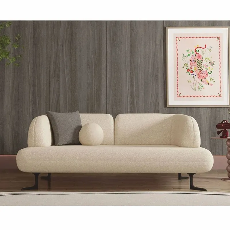 Casa Padrino canapé 2 places de luxe avec dossiers réglables crème / noir 169 cm - Meubles de luxe Must-Have