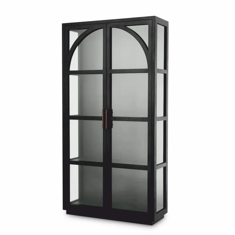 Casa Padrino vitrine de luxe noir / bronze 118 x 44,5 x H. 210 cm - Intérieur de luxe Meistverkauft