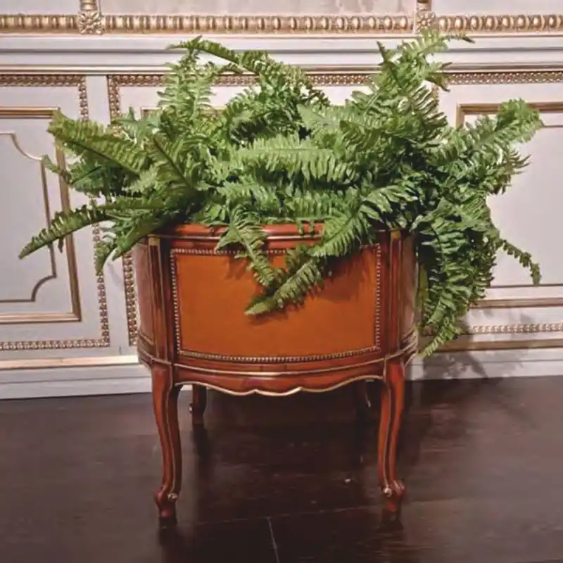 Direkt Vom Hersteller Casa Padrino pot de fleurs baroque de luxe marron / marron clair Ø 53 cm - Fabriqué en Italie