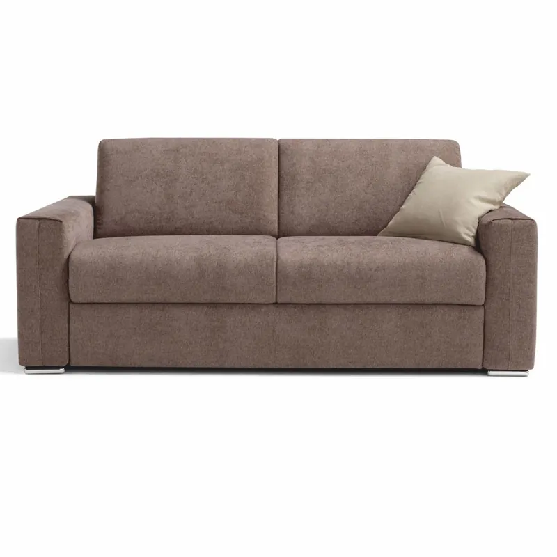 Letzte Chance Casa Padrino canapé-lit de luxe marron / argent 218 cm - Canapé de salon pliable