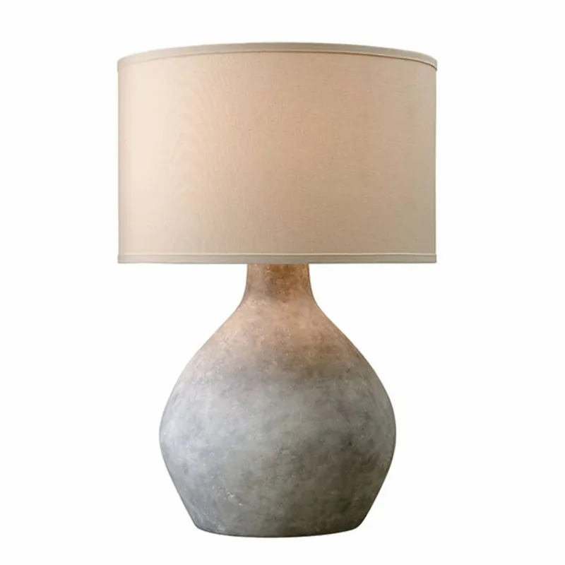 Casa Padrino lampe de table de luxe gris / crème blanc H. 68,6 cm - Luminaires de luxe Top-Preis