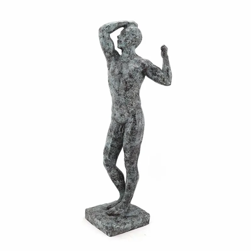 Mega-Angebot Casa Padrino sculpture décorative en bronze homme turquoise / noir H. 90 cm - Grande figure décorative