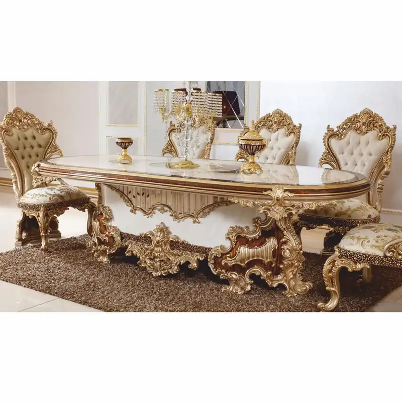 Jetzt Bestellen Casa Padrino ensemble de 6 chaises de salle à manger baroque de luxe - Magnifique meubles baroques