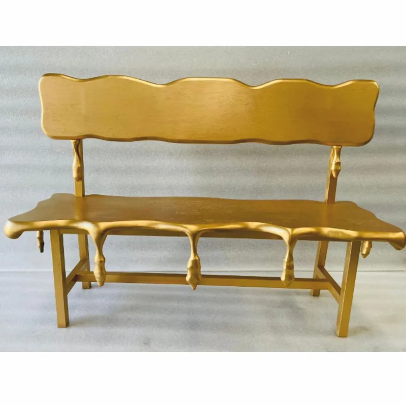 Casa Padrino banc / banc de jardin de luxe or 160 cm - Fabriqué en Italie Rabatt