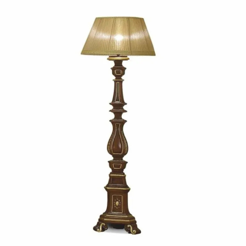 Casa Padrino lampadaire baroque de luxe marron / or H. 187 cm - Fabriqué en Italie Kracherpreis
