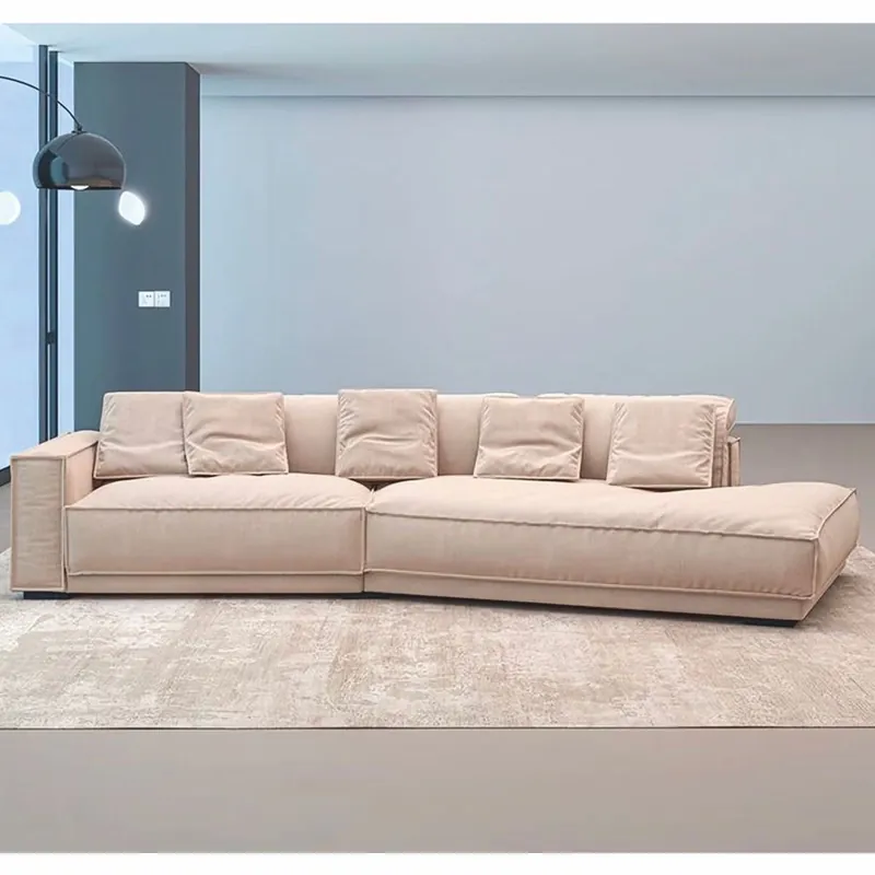 Casa Padrino canapé de salon et hôtel de luxe côté gauche beige 320 cm - Meubles de luxe Must-Have