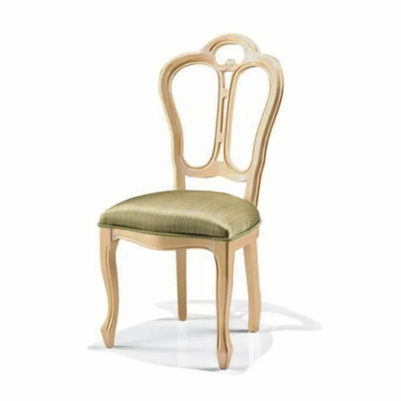 Letzte Chance Casa Padrino Chaise de Salle à Manger Baroque de Luxe Vert / Ivoire - Fabriquée en Italie