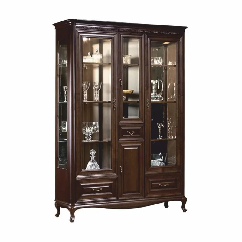 Jetzt Kaufen Casa Padrino vitrine baroque de luxe marron foncé 149,5 x H. 206,6 cm - Meubles baroques