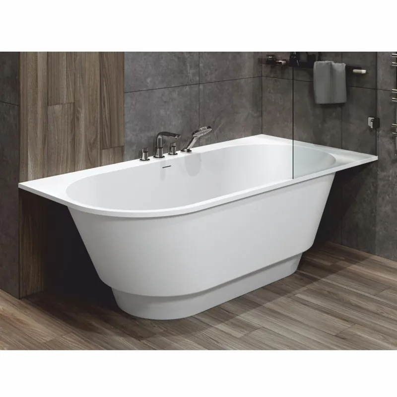 Top-Seller Casa Padrino baignoire de luxe autoportante blanc mate 190 cm - Meubles de salle de bain