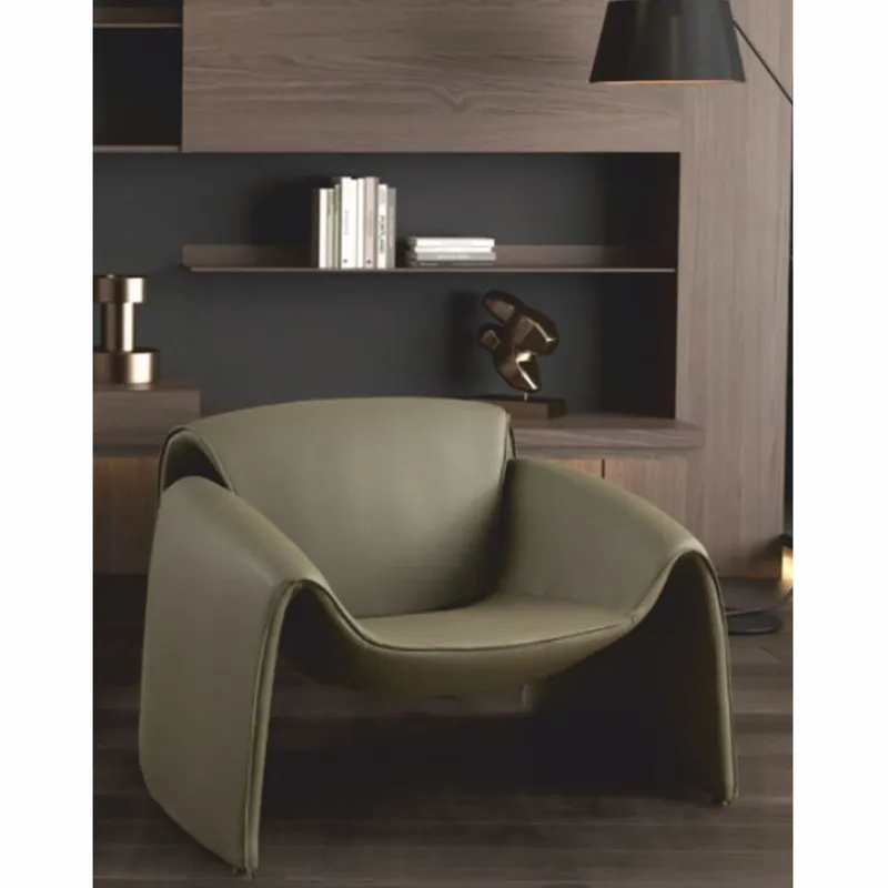 Wochenendangebot Casa Padrino fauteuil de luxe en cuir artificiel vert 90 cm - Meubles de salon et d'hôtel