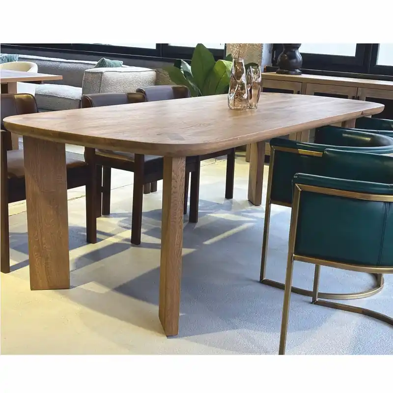 Casa Padrino table à manger de luxe en chêne marron 240 cm - Meubles de salle à manger Aktuell