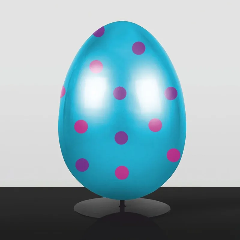Meistverkauft Casa Padrino oeuf de pâques décoratif XXL avec support bleu clair / violet / rose H. 75 cm - Décoration de pâques