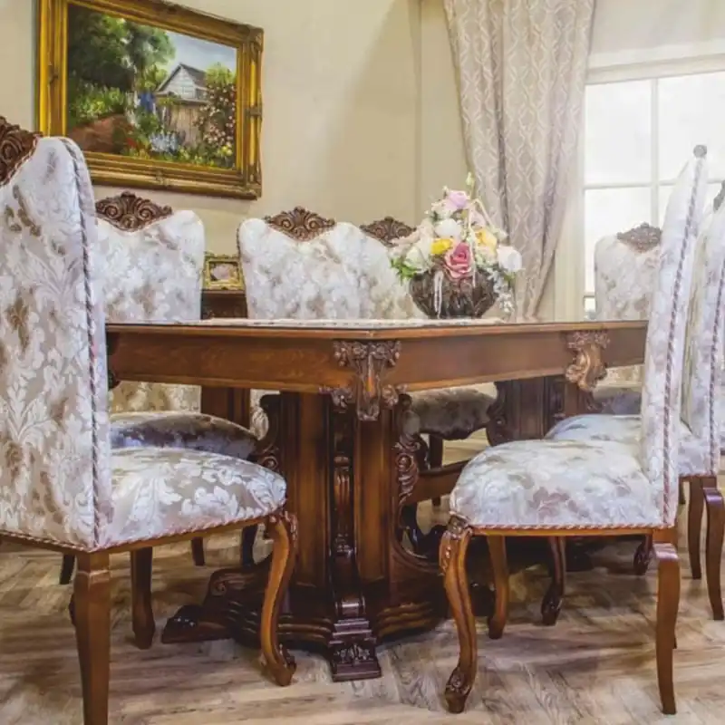 Echt Casa Padrino table à manger baroque de luxe marron foncé 310 cm - Meubles de salle à manger baroque