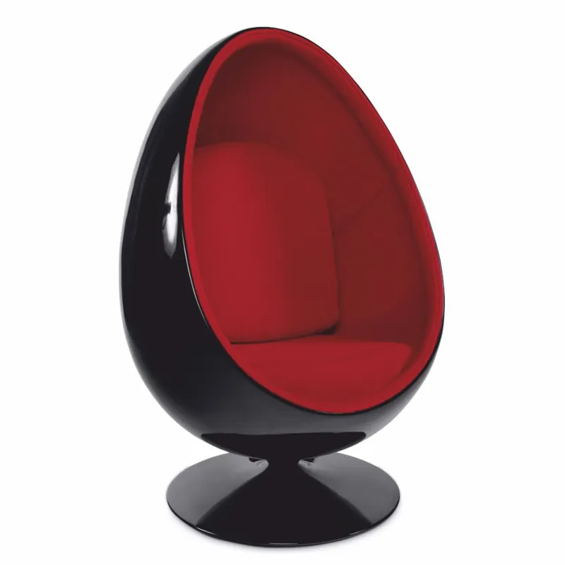 Online Kaufen Casa Padrino fauteuil pivotant de luxe noir / rouge H. 133 cm - Meubles de luxe