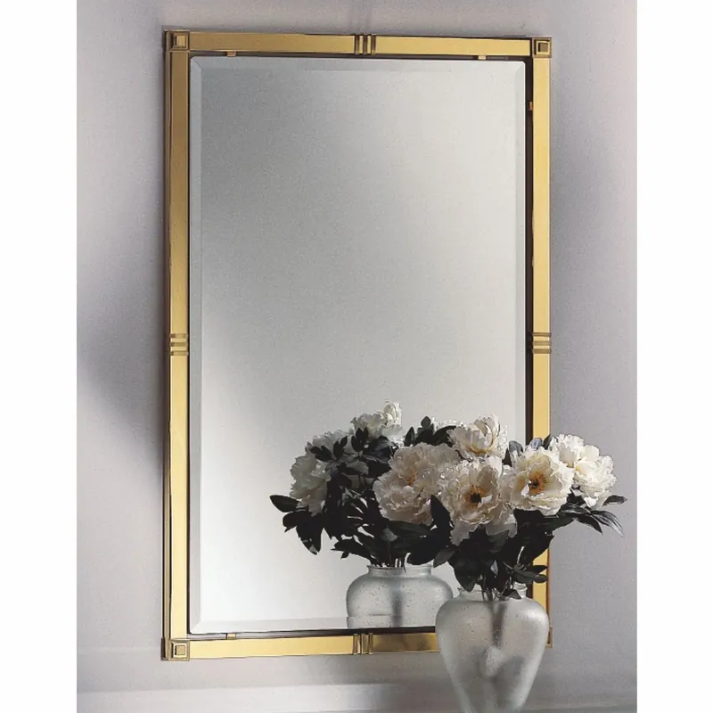 Rabatt Casa Padrino miroir de luxe laiton brillant / laiton satiné H. 100 cm - Fabriqué en Italie