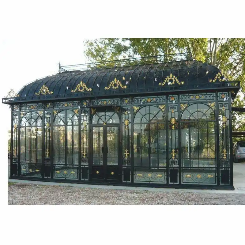 Casa Padrino maison de jardin Art Nouveau noir / or 856 x 456 x H. 516 cm Jetzt Kaufen