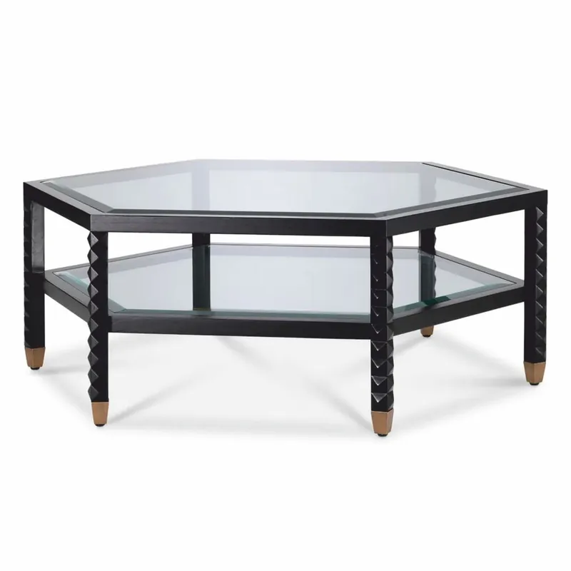Casa Padrino table basse de luxe noir / bronze 120 cm - Meubles d'hôtel et de salon Garantierte Lieferung