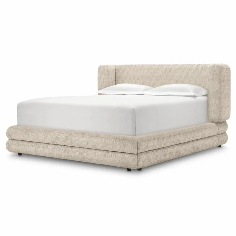 Bestpreis Casa Padrino lit double de luxe beige / negro - Meubles d'hôtel et de chambre à coucher