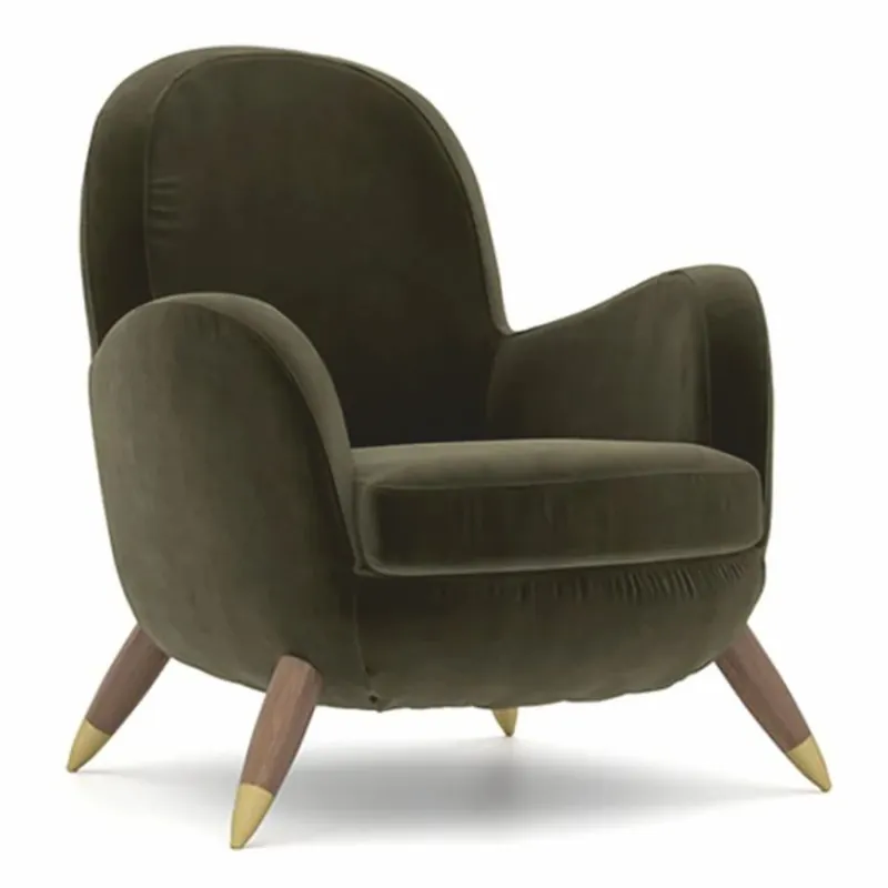 Preisreduziert Casa Padrino fauteuil de luxe vert / marron / laiton - Meubles de salon et d'hôtel