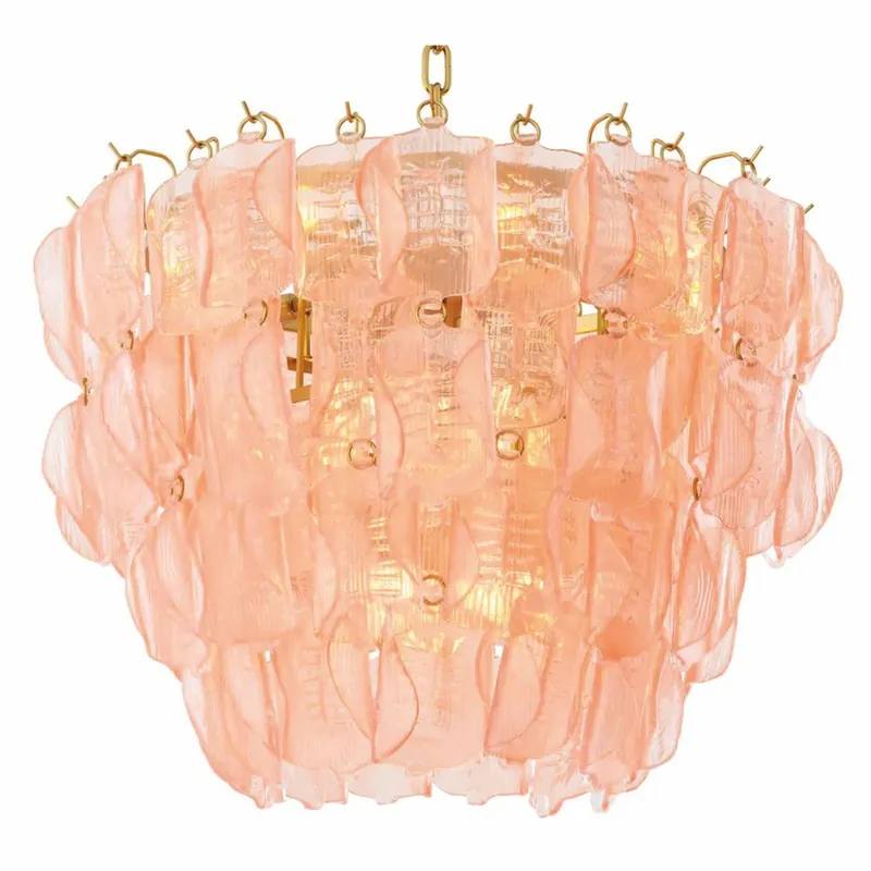 Casa Padrino lustre de hôtel et salon de luxe rose / laiton antique Ø 85 x H. 61,5 cm Expressversand