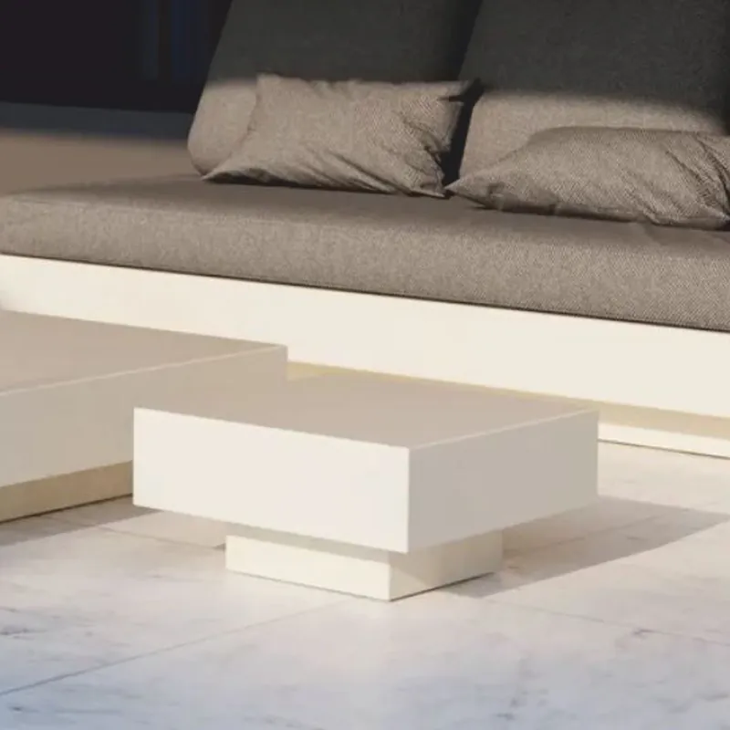 Casa Padrino table d'appoint de jardin de luxe blanc mat 50 cm - Meubles d'hôtel et de jardin Expressversand