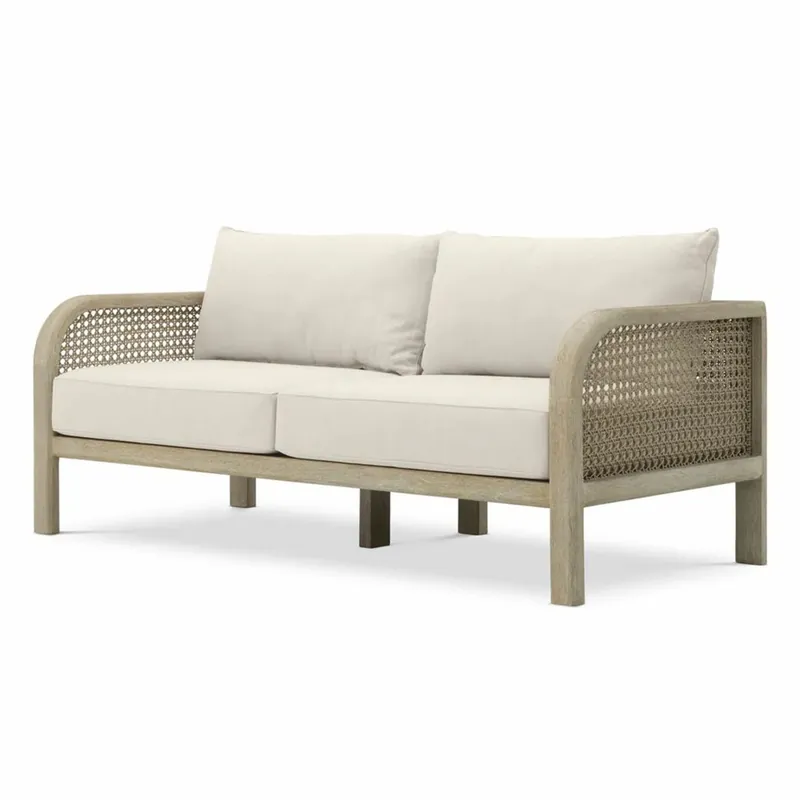 Casa Padrino canapé de jardin de luxe en teck sable / beige 194 cm - Meubles de jardin Meistverkauft