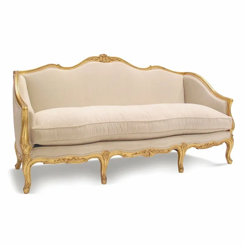 Casa Padrino canapé baroque de luxe pour hôtel et salon beige / or 195 cm - Fabriqué en Italie Super-Preis