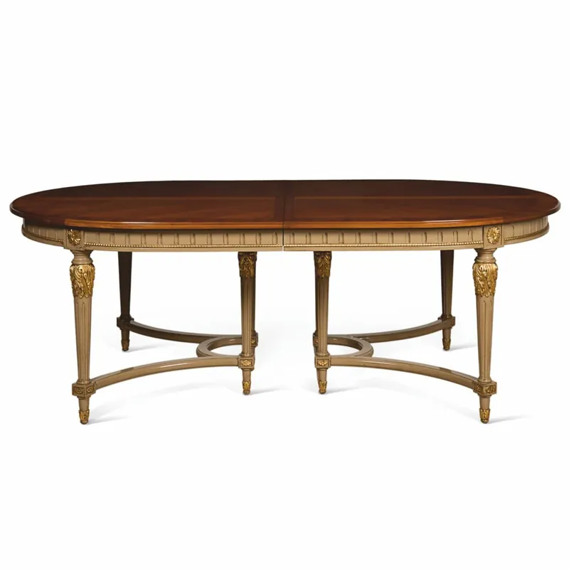 Casa Padrino table à manger baroque de luxe marron / gris / or 220-340 cm - Meubles baroques - Fabriqué en Italie Kracherpreis