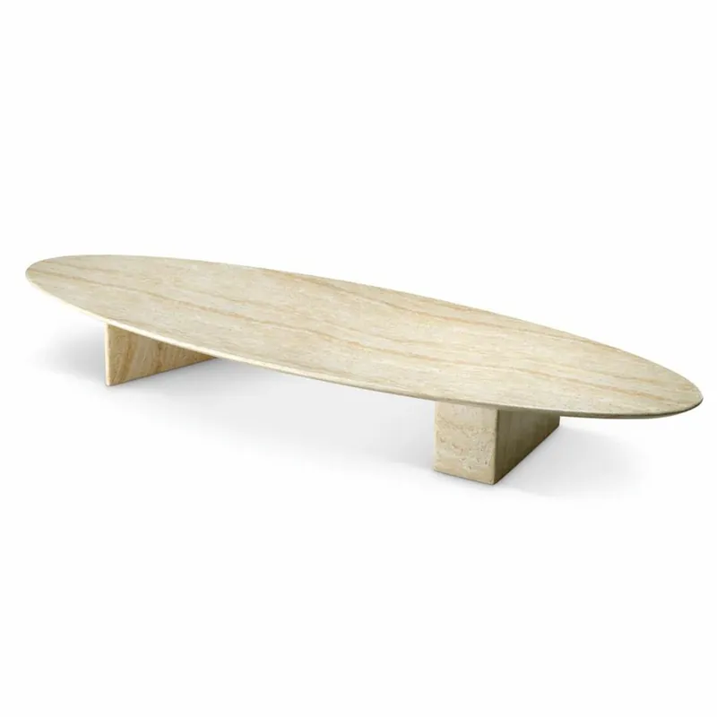 Bestseller Casa Padrino table basse de jardin de luxe beige 240 cm - Meubles d'hôtel et de jardin