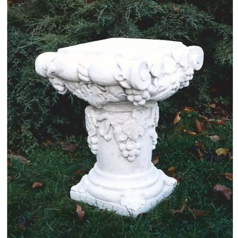 Casa Padrino colonne de jardin baroque en pierre blanc H. 47 cm - Accessoires de jardin Garantierte Lieferung