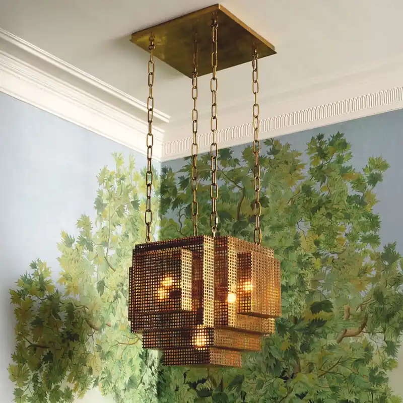 Casa Padrino lampe à suspension de luxe de style industriel laiton vintage - Lumières de luxe Preisreduziert