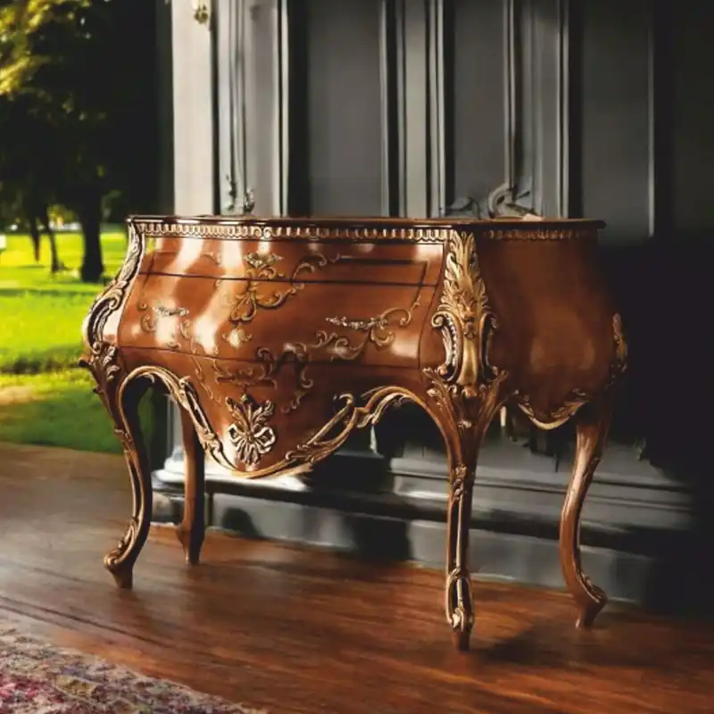 Top-Angebot Casa Padrino commode baroque de luxe marron / or 155 cm - Fabriquée en Italie