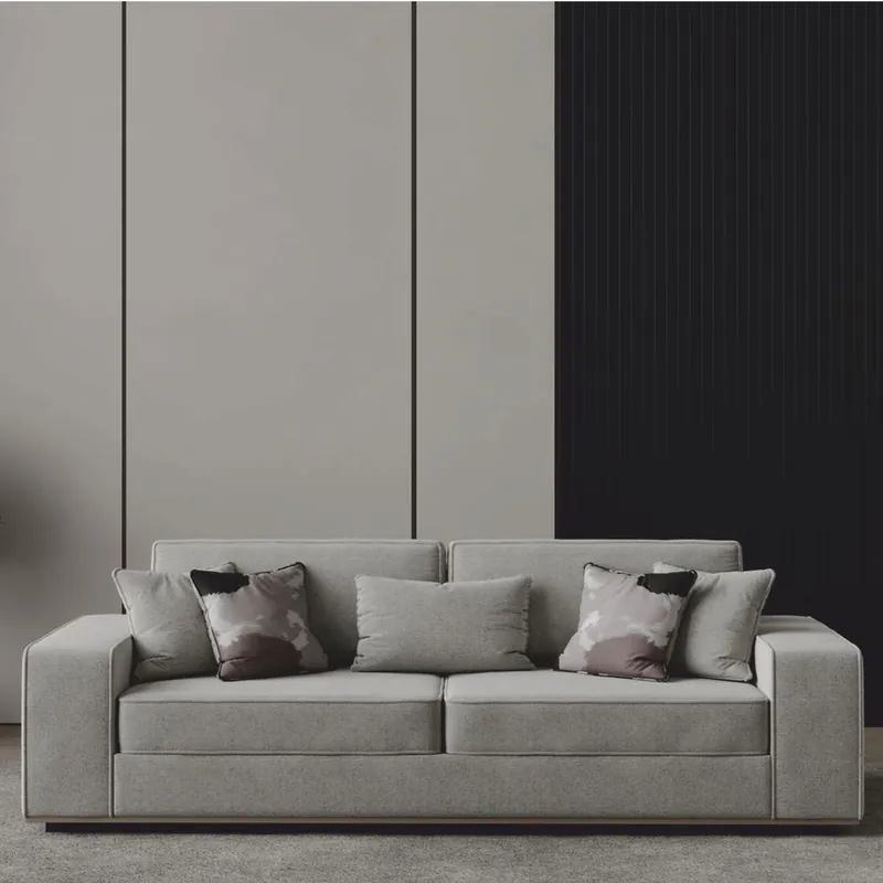 Casa Padrino canapé de luxe gris 263 cm - Meubles d'hôtel et de salon Top-Preis
