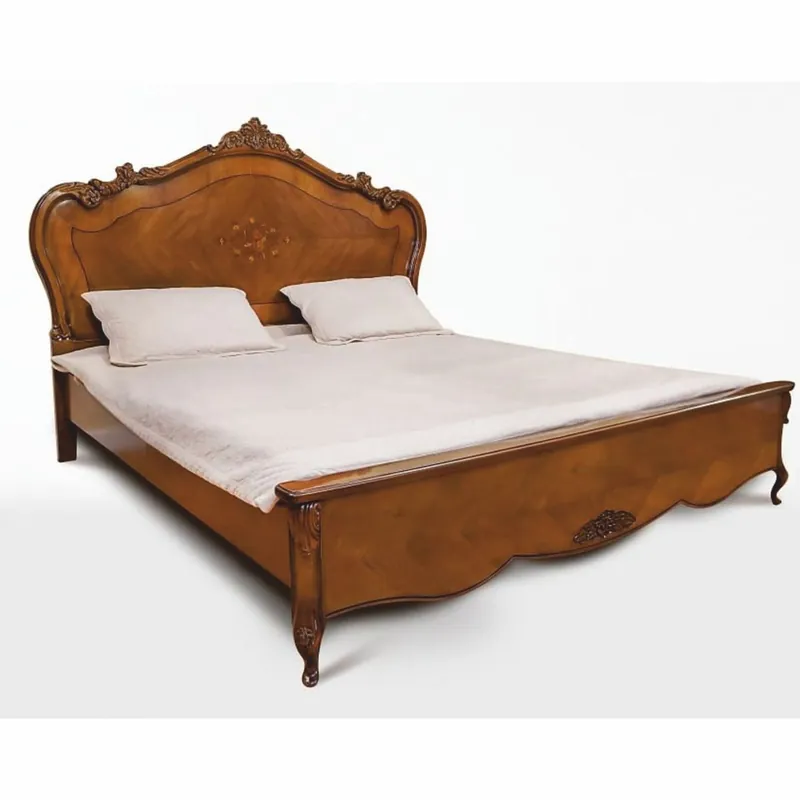 Neu Casa Padrino lit double baroque de luxe marron - Meubles de chambre de style baroque faits main